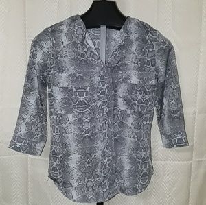 Anthropologie Violet &Claire snake print blouse